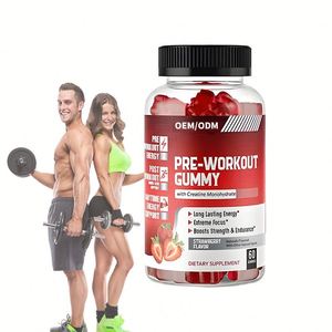 OEM Preworkout Gummies Creatine & Turane özelleştirilmiş şekil formülü ön egzersiz sakızlı - Product Image 1