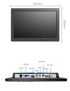 Pantalla de 10,1 pulgadas, mini entrada VGA con pantalla, función de reproductor de DVD, monitor de ordenador LCD de escritorio pequeño para el hogar - Product Image 6