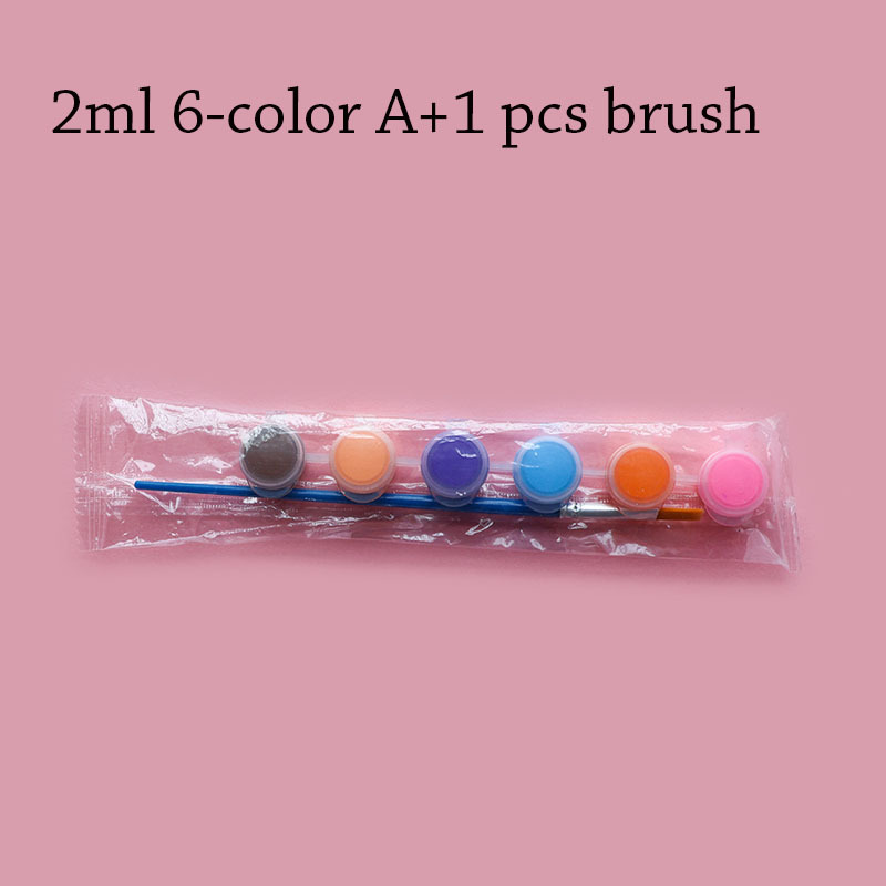 2ml 6-color A+1pcs brush
