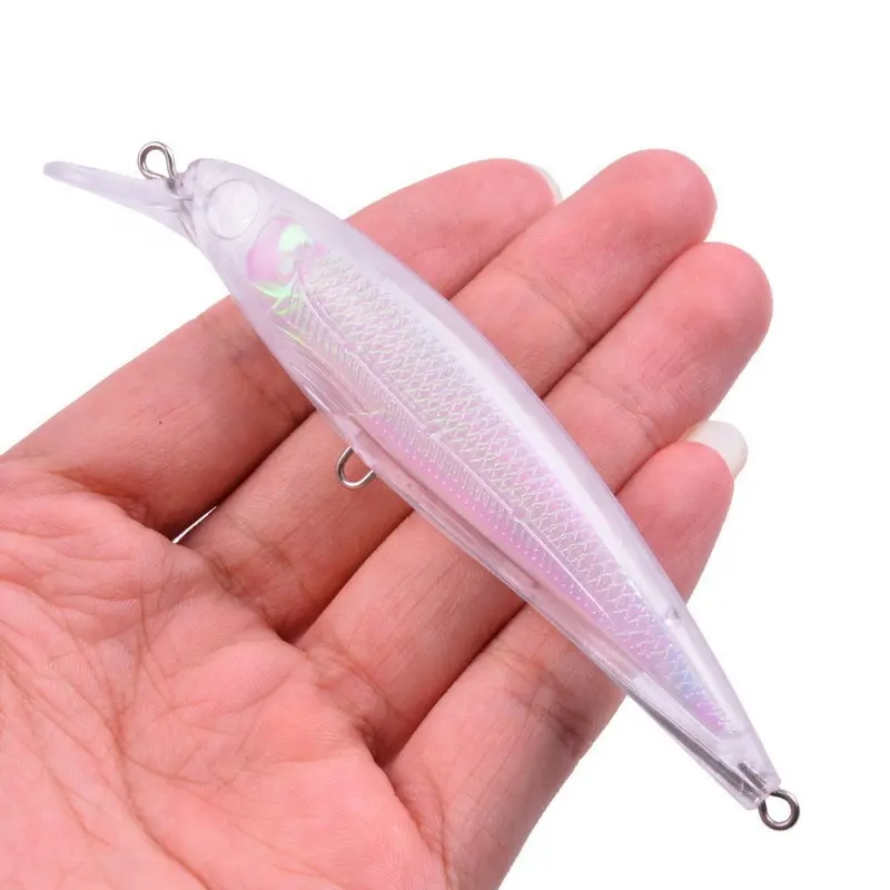 110mm 11.7g trống mồi jerkbait thu hút cơ quan không sơn khoảng trống Minnow thu hút