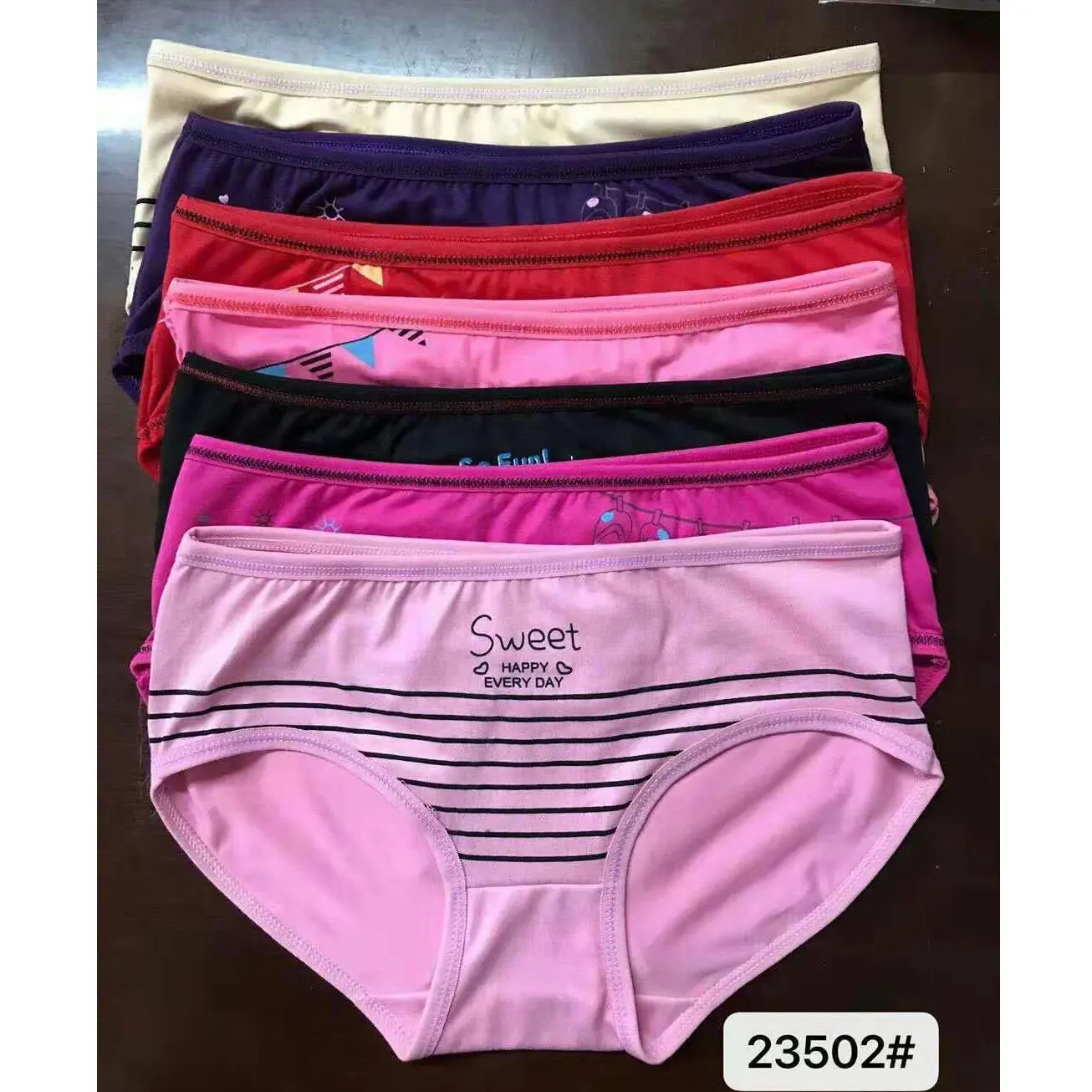 0.3 usd NK283 consegna veloce di vendita calda carino giovani biancheria intima delle ragazze slip modelli dolce della ragazza a righe biancheria intima