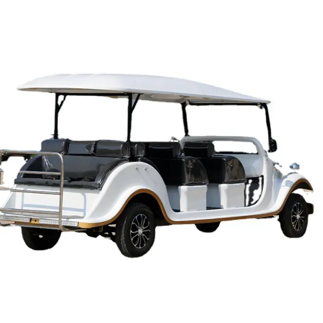 عربة جولف كهربائية كلاسيكية بها 5 مقاعد DOT للبيع الفوري عربة جولف كهربائية Gtv DOT