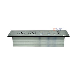 16A-Dual-USB-und 2AC-Anschlüsse Eingebettete Desktop-Steckdose Multifunktion ale IP44-Ebene Universal optionen ABS-Tischs teckdose - Product Image 6