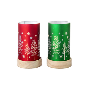 नया डिजाइन नीले पागल लेजर उत्कीर्ण बाहरी ग्लास क्रिसमस आवास सिलेंडर स्लिम नीचे की ओर - Product Image 4