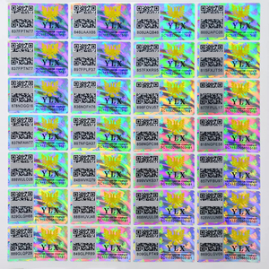 Benutzer definierte Barcode-sichere Scratch-Code-Etiketten 3D-Hologramm-Sicherheitsgarantie Aufkleber mit Seriennummern Qr-Code - Product Image 4