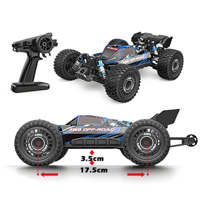 รถบังคับวิทยุความเร็วสูง Mjx Hyper Go 1/16 100กม. รถมอนสเตอร์4WD ความเร็วสูง45กม./ชม. M162โมเดลตัวควบคุมระยะไกล - Product Image 1