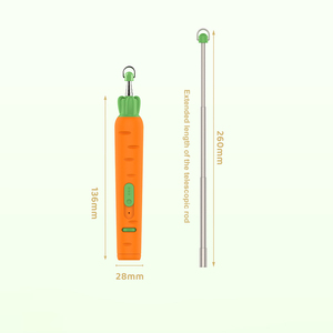 Karotten lade modell Laser Cat Teaser 5 Muster Lila Licht Cat Laserpointer Spielzeug Einziehbarer Tease interaktiver Cat Stick - Product Image 6
