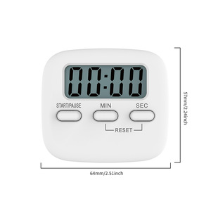 Strumento da cucina Timer Display digitale LED cibo cottura allarme sport Gadget con supporto magnete per regalo - Product Image 3