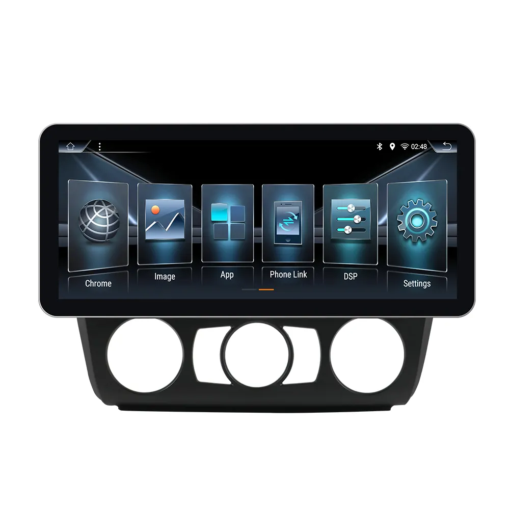 Android12 schermo orizzontale 12.3 pollici navigazione GPS Auto elettronico Stereo autoradio Audio Multimedia lettore DVD per Auto per BMW E87