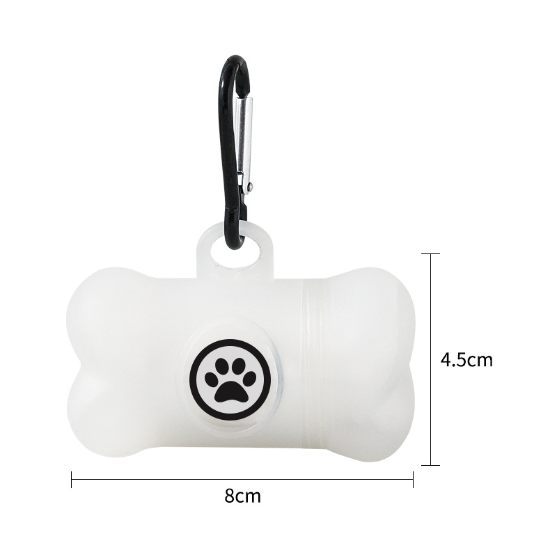 White garbage bag capsule dispenser set