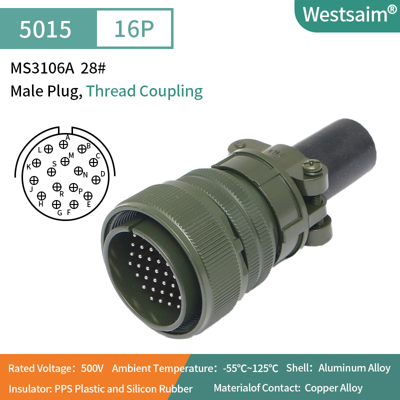 MS3106A 28# Mâle