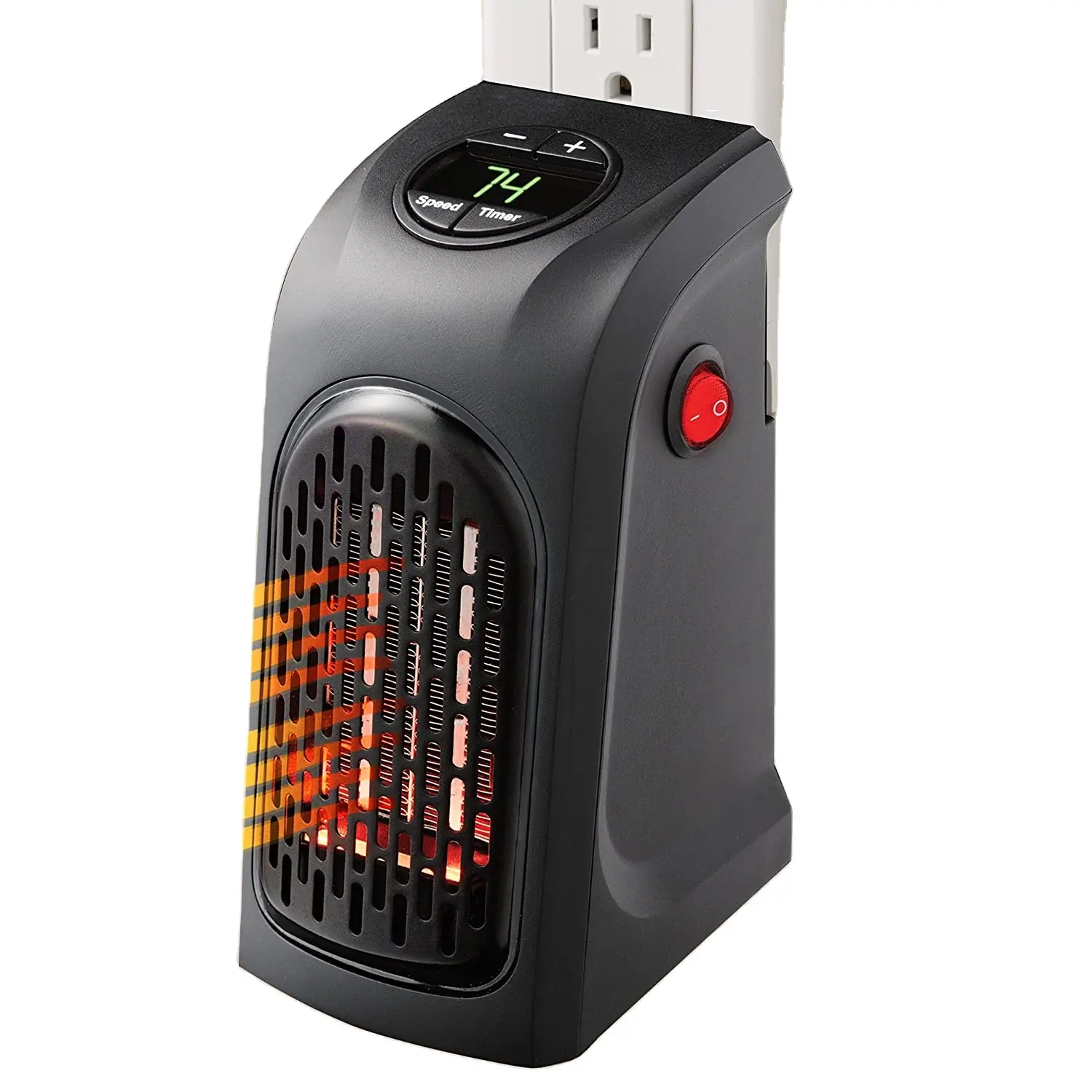 Electric Wall Heater Mini Fan Heater Desktop Household Wall Handy Heating Stove Radiator Warmer Machine for Winter EU/US/UK Plug