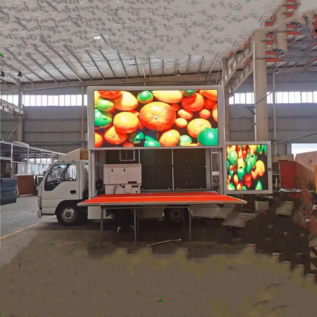 Camion mobile d'exposition d'étape de la publicité mobile de camion multicolore d'écran de LED