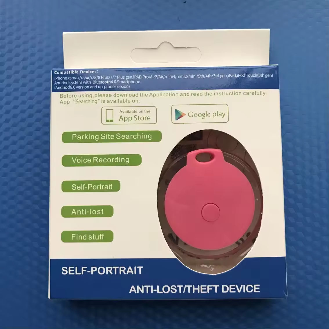 Round pink color box packaging