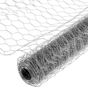 Rete esagonale per pollame recinzione in rete metallica di pollo zincata grande rete di pollo adatta per artigianato e giardinaggio conigli animali domestici cane - Product Image 1