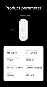 M4 4G GPS Mini Smart GPS Tracker Tag con carga magnética Dispositivo de seguridad de seguimiento GPS Rastreador de conversación bidireccional para niños - Product Image 6