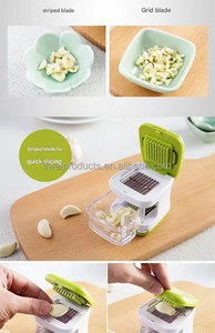 Мини-пресс для чеснока и измельчитель двухсторонний с прозрачным пластиковым поддоном, нож из нержавеющей стали для чеснока, имбиря и мелких трав - Product Image 6