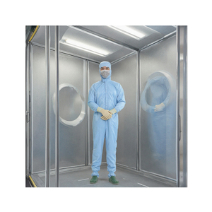 Traje de solapa ESD reutilizable Prenda de una pieza ForSMT Bata de taller con bolsillos TC Garment Lab ESD Smock Uniforme Ropa DE TRABAJO