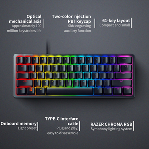 Razer Huntsman迷你60% 光学连接机械有线RGB键盘电脑游戏玩家 - Product Image 5