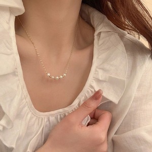 Phụ Nữ Thép Không Gỉ Dây Chuyền Nụ Cười Vòng Cổ Ngọc Trai Labiate Chuỗi Choker Dây Chuyền Trang Sức Cho Phụ Nữ Cô Gái Món Quà Hot Bán - Product Image 5