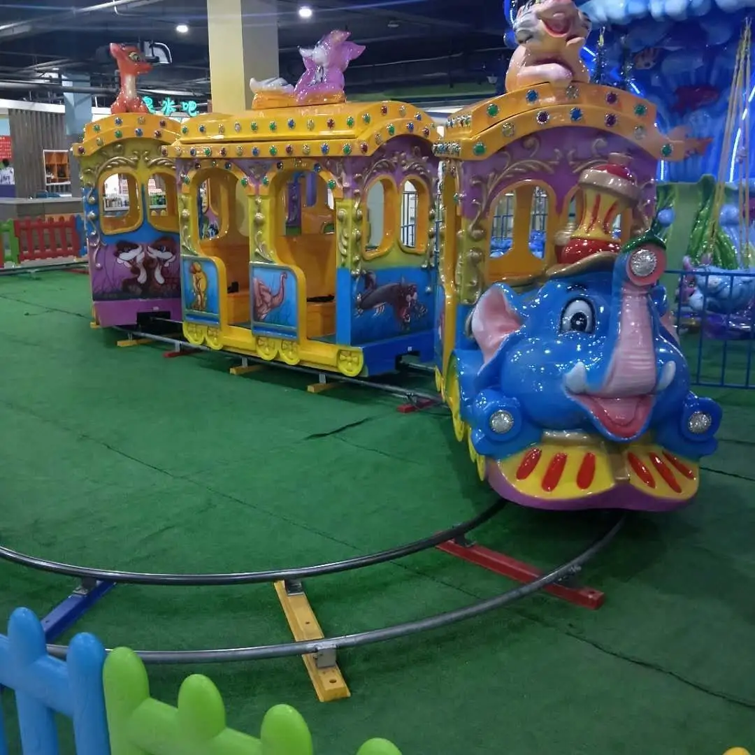 Детский парк развлечений океан и слон Электропоезд для торгового центра