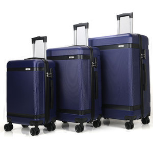 Vali kéo du lịch bằng da trang trí ABS, nhiều kích cỡ, khóa kéo, bánh xe xoay, khóa TSA - Product Image 5