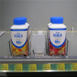 Supermercato vendita al dettaglio frigorifero Display alimentazione automatica plastica regolabile bottiglia caricata a molla sistema di spinta per scaffale per bevande in scatola - Product Image 5
