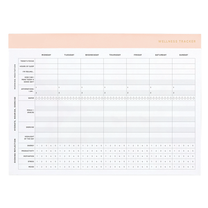 Custom Print Tear Off Daily Reflection Affirmations Meals Exercise Wellness Tracker Desk Planning Pad to Do List <strong>Notepad</strong> - Product Image 4