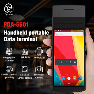 QUNSUO Android PDA Supermercado Armazém Restaurante Industrial Terminal POS Rugged Handheld Barcode <span class=keywords><strong>Scanner</strong></span> em estoque