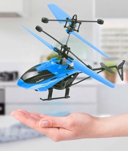 LONGXI Infrared Control Helicopter <strong>Rc</strong> Aeroplane Flight Controller air Plane Helicopter <strong>Rc</strong> Remote Control Blue Toy <strong>Kit</strong> - Product Image 2