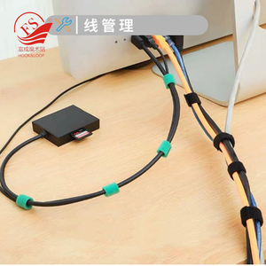 Stock Wholesale Back to Back <strong>Hook</strong> and <strong>Loop</strong> Strap Fastener Colorful Reusable Cable Ties Elastic Band - Product Image 3