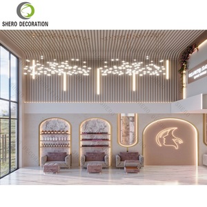 Công nghiệp kim loại khung tóc Salon Gương điều chỉnh góc Beauty gương Salon tủ trưng bày - Product Image 1