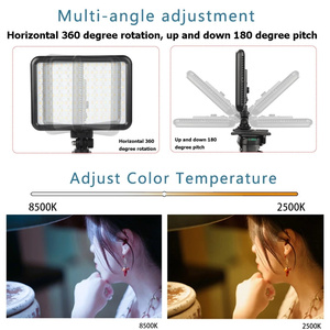 Sıcak satış P24C 2500-8500k ayarlanabilir renk sıcaklığı LED işık el RGB tam renkli kamera çekim ışığı için sony SLR - Product Image 2