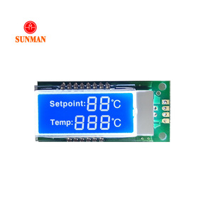 Termostato temperatura I2C LCD segmento personalizado 2 3 4 5 pulgadas módulo LCD Módulo de Control LCD