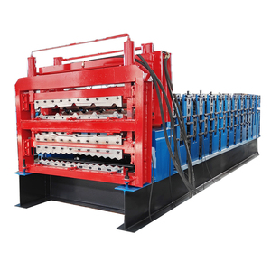 Roof and Wall Panel Three Layers Roll Forming Machine Corrugated Roof Sheet Making Machine with <strong>Advanced</strong> Cutting <strong>System</strong> - Product Image 3
