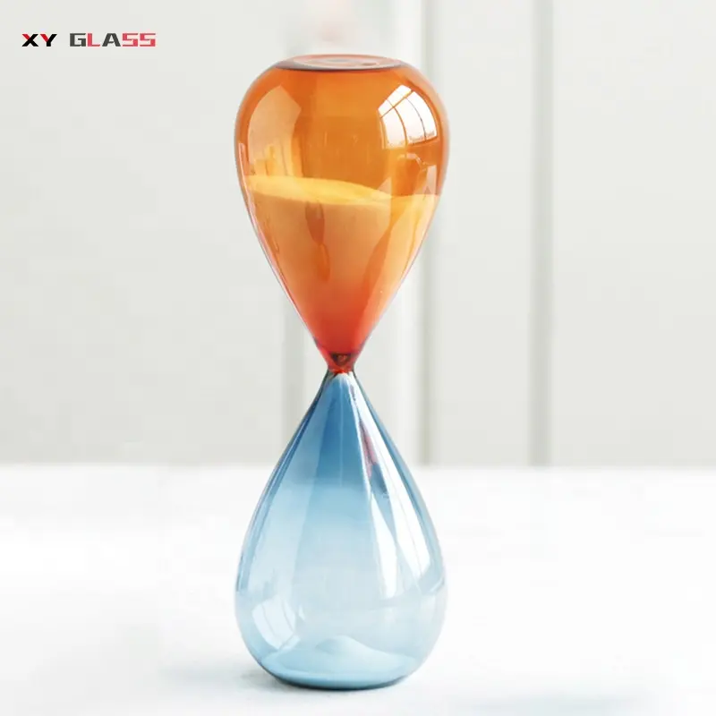 Design classico Della Decorazione Della Casa Borosilicato di Vetro Colorato Clessidra Sabbia Timer