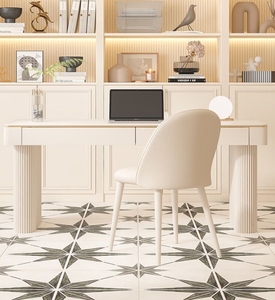 Pure White Sintered Stone <strong>Desk</strong> Light Luxury Modern <strong>Simple</strong> Home Desktop <strong>Computer</strong> <strong>Desk</strong> Small Apartment Study <strong>Desk</strong> - Product Image 3
