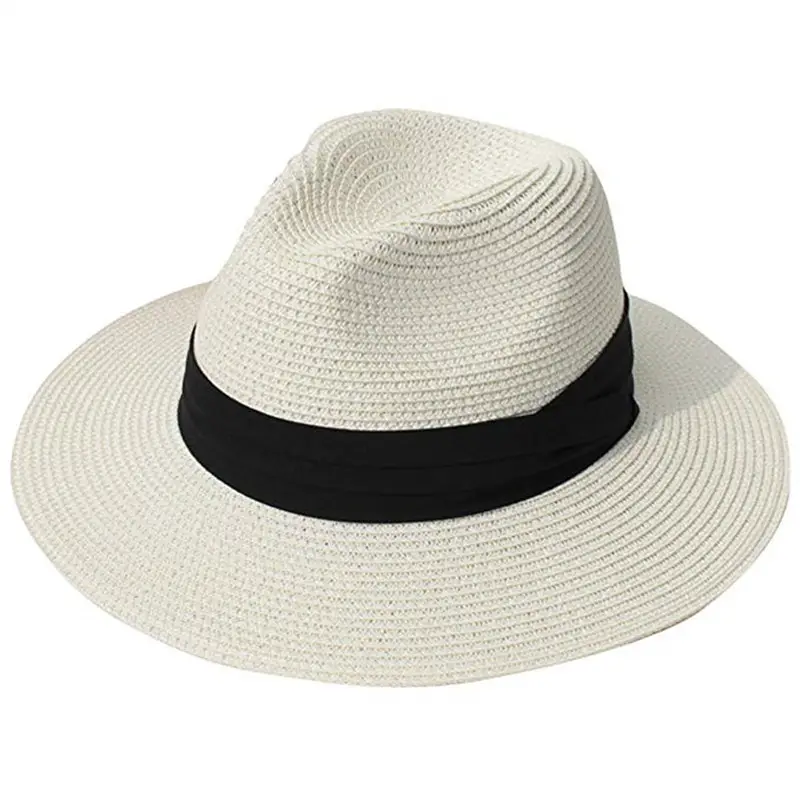 Gorra de sol plegable para hombre y mujer, sombrero de Panamá, versátil, informal