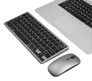 Teclado y ratón inalámbricos Bluetooth 5,0 + 2,4G, conjunto de miniteclado recargable, novedad - Product Image 1