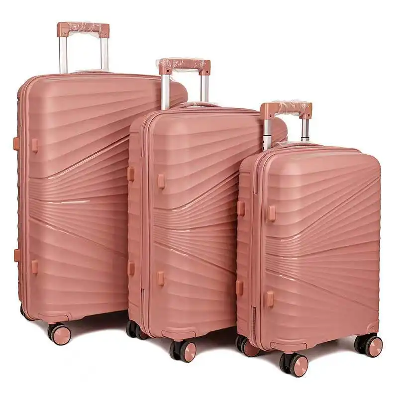 Borse Trolley durevoli in Pp di alta qualità valigia che rotola set di valigie rigide per i viaggi
