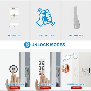 ODM avrupa anahtarsız parmak izi akıllı kilit silindir Tuya BT Zigbee TTlock App Alexa Google ev <span class=keywords><strong>WiFi</strong></span> dijital akıllı kapı kilidi - Product Image 3
