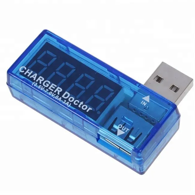 Digital USB Mobile carga de corriente Tester Meter Mini USB cargador médico voltímetro amperímetro