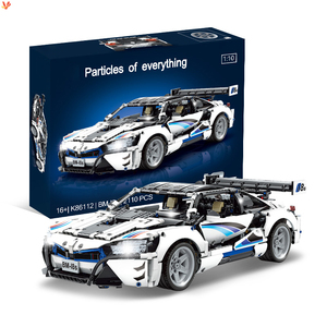 1:10 Rc pista remota coche deportivo ladrillos juego de juguete I8s bloques Kit 2110 Uds aplicación Radio Control programación bloque de construcción coche deportivo - Product Image 2