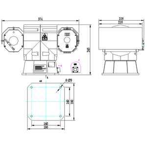 1km cảng costal VTS hệ thống thuyền Marine tàu giám sát IR Laser Night Vision IP Camera giám sát - Product Image 6