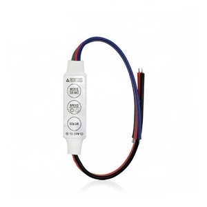 DC12-24V Controller Led Mini RGB a 3 tasti per striscia Led RGB