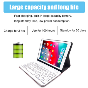 BT teclado Universal para tableta IOS y Android, para iPad Pro 11 12,9 10,2 Air 5 10,9, teclado inalámbrico OEM - Product Image 4
