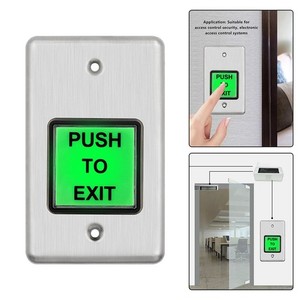 12-24VDC in acciaio inox uscita pulsante di controllo accessi sistema di rilascio della porta di allarme per il pulsante di uscita interruttore di controllo di accesso - Product Image 2