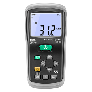 CEM DT-1309 işık ölçer lümen dijital metre 0.1Lux/0.01Fc maks. Çözünürlük, aydınlatma yoğunluğu parlaklık ölçümü için - Product Image 1