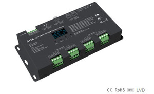 D12A 12チャンネルMax 1440W定電圧RGB DMX512 & RDMデコーダDmx 512 & RDMマスターOLEDスクリーンPWMコントローラLEDライト用 - Product Image 3
