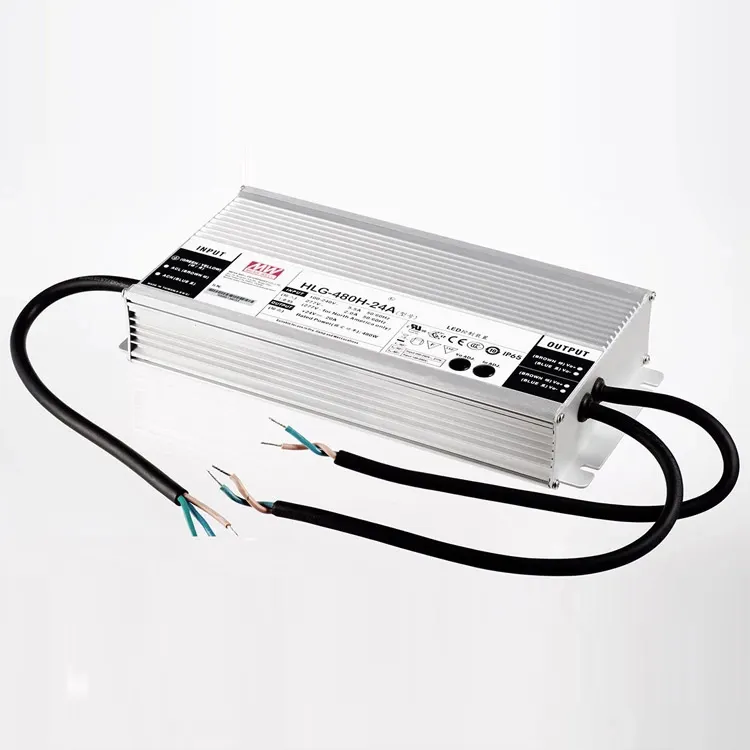 MeanWell драйвер светодиода HlG-480-24A 480W 24V AC/DC источник питания постоянного напряжения Защита от дождя